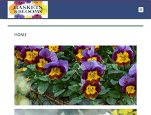 Tablet Screenshot of basketsnblooms.co.uk